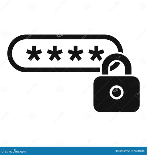 New Password Privacy Icon Simple Vector Protect Document Stock Illustration Illustration Of