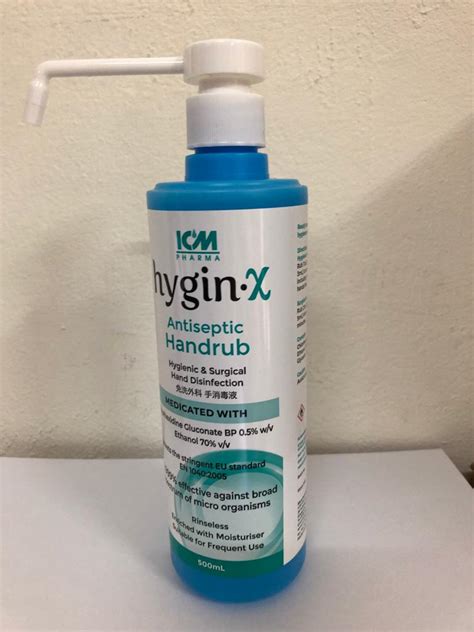 Hygin X Antiseptic Handrub 500ml Rinseless Hand Sanitiser Lazada