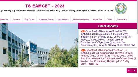 Ts Eamcet Engineering Stream Answer Key Released At Eamcet Tsche