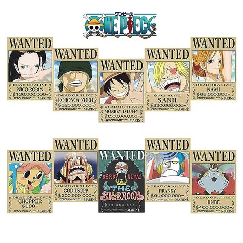 Buy One Piece Pirates Wanted Posters New Edition Luffy 1 5 Billion