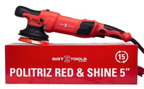 Politriz Roto Orbital 5 Pol Red Shine 900W Sgt 5116 Sigma Politriz