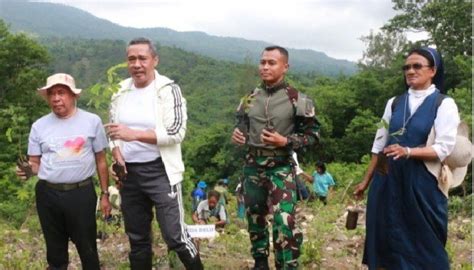 Tanam Aneka Pohon di Lamtoro Mil, Sekda Belu Harap Bisa Diikuti Seluruh ...