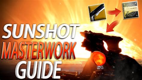 Destiny How To Get And Upgrade Sunshot Catalyst Easy Tutorial