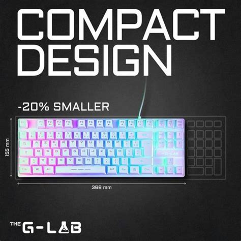 Clavier Gaming Membrane Rgb Tkl The G Lab Keyz Caesiumt W Fr Fr