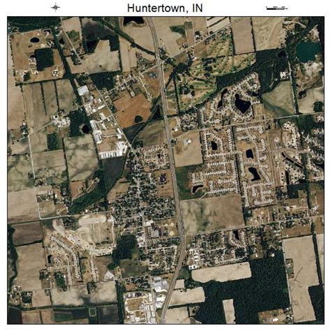 Aerial Photography Map of Huntertown, IN Indiana