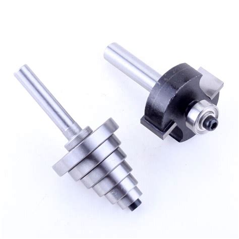 2PC 8mm Shank 1 2 Height With 6 Bearings Rabbet Router Bit Bearing