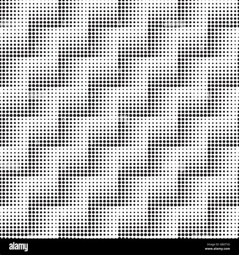 Seamless Vector Halftone Zig Zag Checkered Pattern Background Black