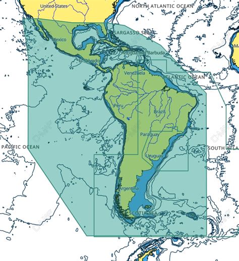 Carta Náutica C MAP 4D América do Sul 4D M SA D038 50 Shopping