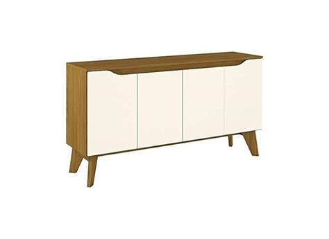 Aparador Buffet Balc O Quartzo Portas Mdf Mdp Retr Naturale E Off