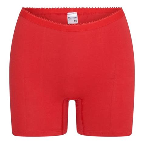 Dames Boxershort Softly Met Lange Pijp Rood Stellaard Bodywear