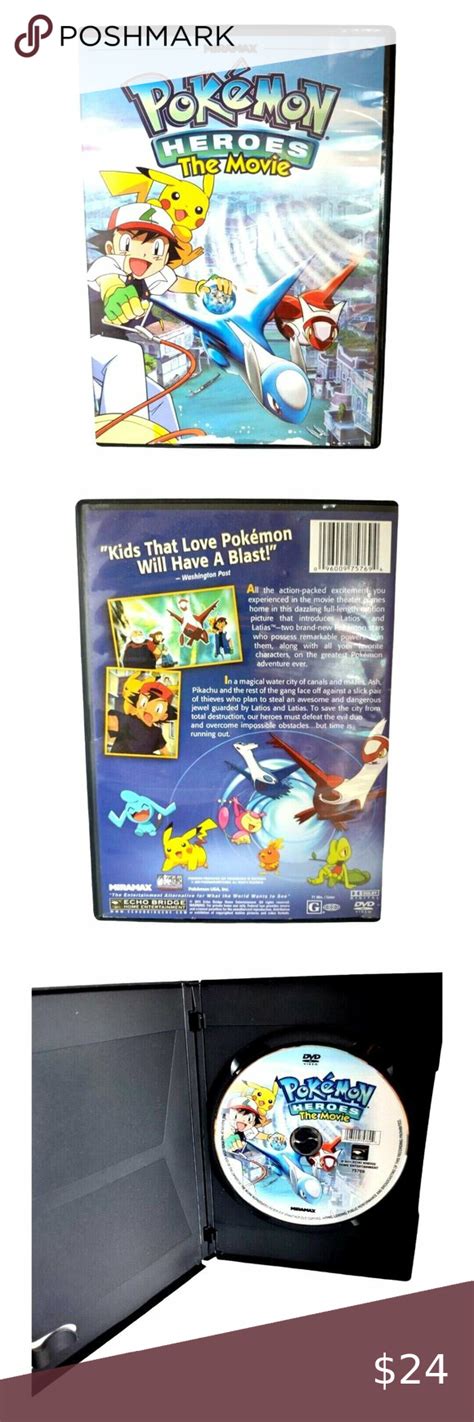 Pokemon Heroes The Movie DVD 2004 Pokémon heroes Pokemon Hero