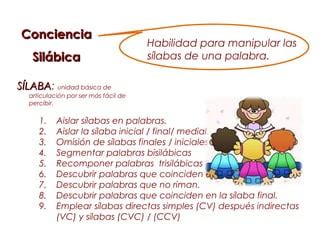 Conciencia Fonologica 2 PPT