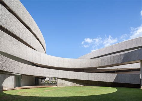 Corduroy Textured Concrete Wrap Gpy Arquitectos Art School In Tenerife