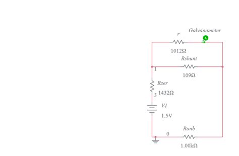 Ohmmeter Multisim Live