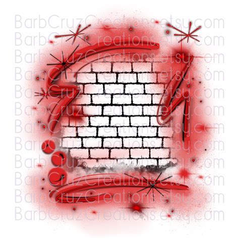 Airbrush, Brick Wall, Background, Digital Airbrush, Graffiti Wall, png, jpg, sublimation designs ...