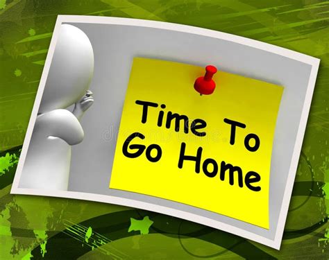 Time To Go Home Stock Illustrations – 262 Time To Go Home Stock ...