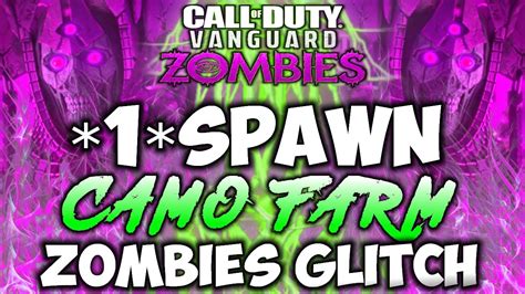 Spawn Camo Farm Vanguard Zombies Glitch Der Anfang Youtube