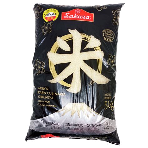 Arroz Japonês Grão Curto 5kg - Sakura