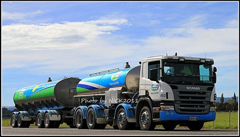 Fonterra Scania P420 Unit 493 South Island NZ TRUCKFLICKS