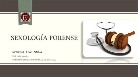 Sexologia Forense Degreeith Ppt