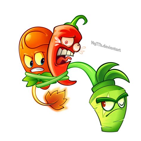 Pvz Spicy 2 Free By Ngtth On Deviantart Plant Zombie Plants Vs