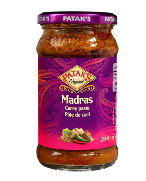 pataks curry paste madras  ml indian grocery spice divine
