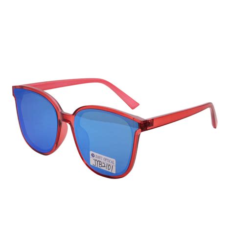 Fashion Red Border Uv400 Polarized Mirrored Girl Sunglasses Jiayu