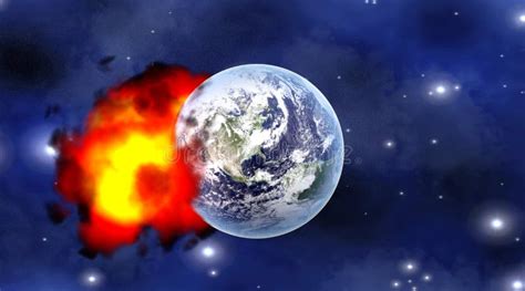 Meteor impact stock illustration. Illustration of abstract - 24988161