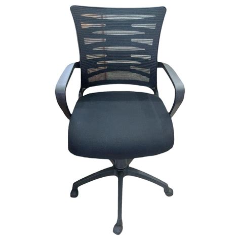 Fabric Mid Back Revolving Chair Black At Rs In Kochi Id