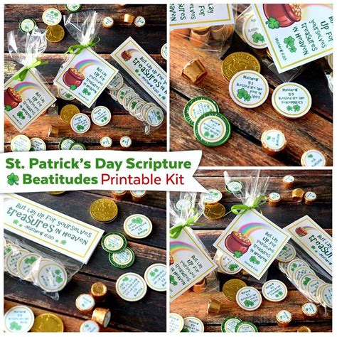 St Patricks Day Scripture Beatitudes Printable Kit Etsy