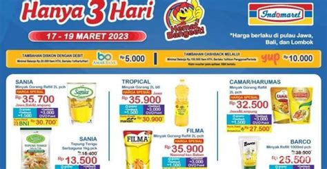 Katalog Promo JSM Indomaret Hingga 19 Maret 2023 Minyak Goreng Harga