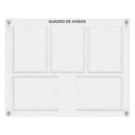 Quadro De Avisos Displays A Em Acr Lico Multplak Sorocaba