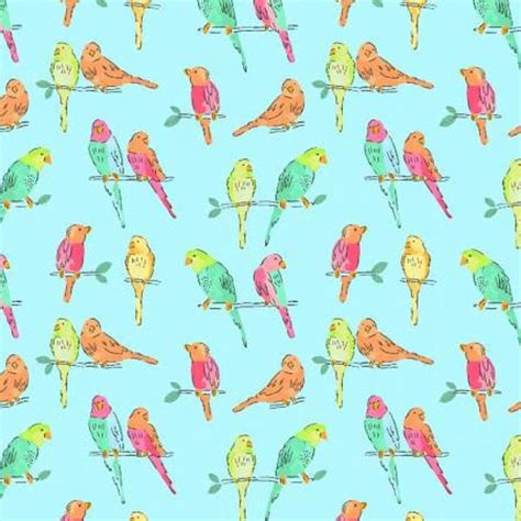 Light Sky Birds Blue Bird Fabric By The Yard Clothworks Etsy