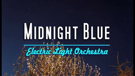 Midnight Blue Electric Light Orchestra Karaoke Version Youtube