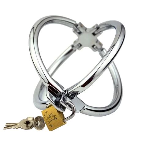 Stainless Steel Cross Handcuffs Adult Products Sex Toys Metal For