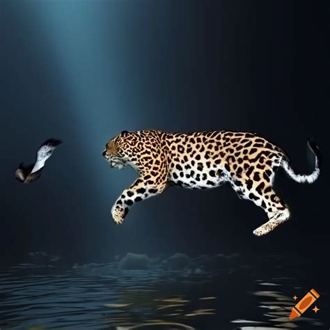 3d rendering of a jaguar transforming into a bird on Craiyon