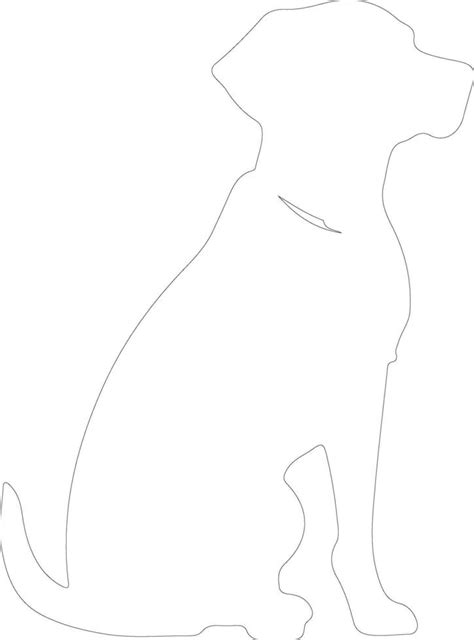 dog outline silhouette 38493583 Vector Art at Vecteezy