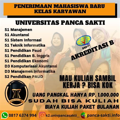 Biaya Pendaftaran S Pendidikan Di Universitas Panca Sakti Cikarang