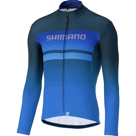 New Shimano Team Ls Jersey Men Navy Bike Jersey Longsleeve New