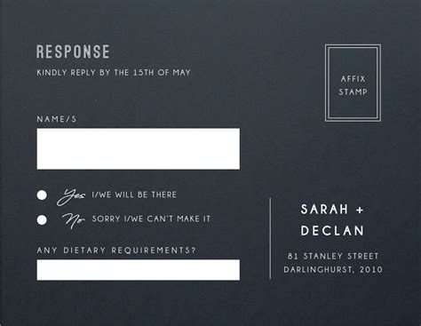 Rsvp Cards, Australia's Best Local Designs - Printed By Paperlust