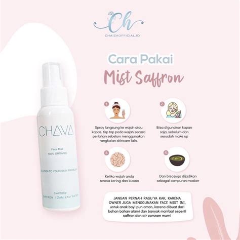 Jual Ready Stock Chava Facemist Saffron Facemist Chava Chava