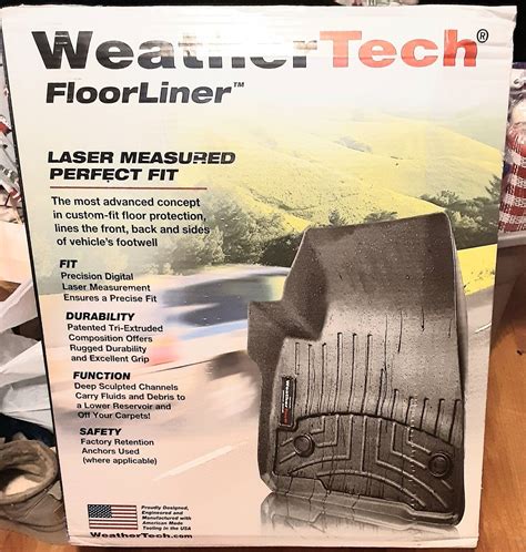 Weathertech Floorliner Mat For 2020 2021 Ford Explorer 1st Row In Black Ebay