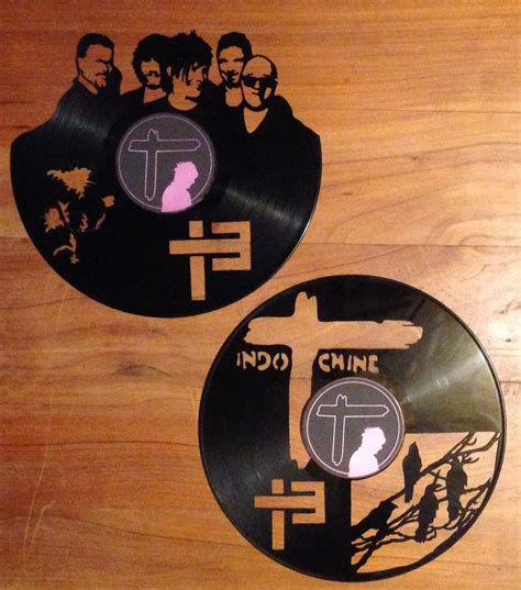 Indochine Clock Vinyl Records Etsy