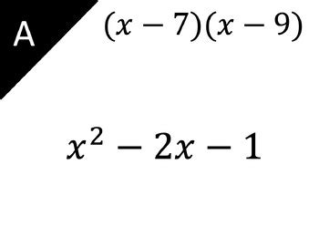 Factoring Quadratics When A Scavenger Hunt By Function Fusion Tpt