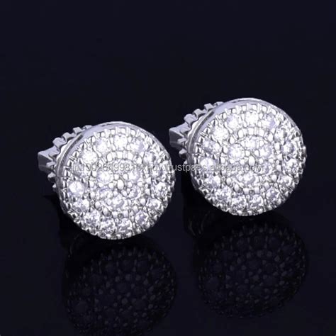 10k 14k 18k Solid Gold Vvs Moissanite Diamond Studs Earrings Luxury