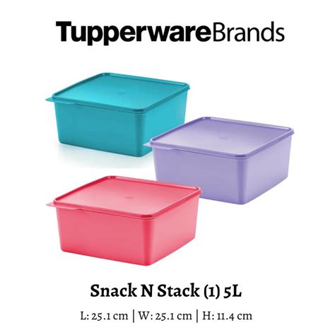 Tupperware Snack Stack 5 0L 500ml Shopee Malaysia