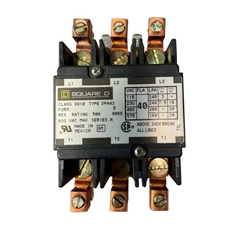 Square D Dpa V Definite Purpose Contactor Vac