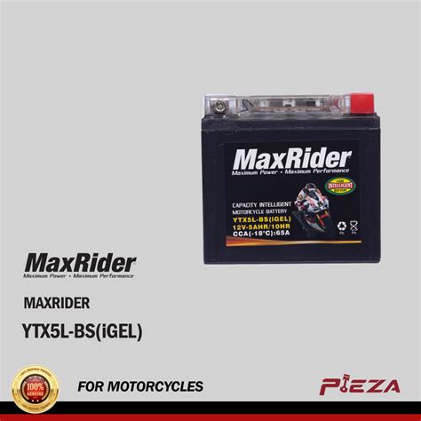 Maxrider Ytx5l Bsigel Maintenance Free Motorcycle Battery Pieza Automotive Ph