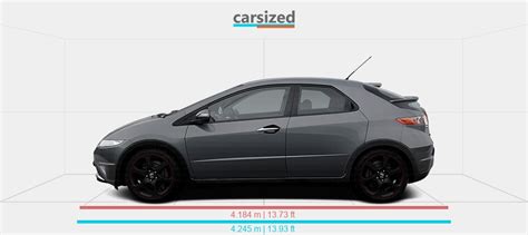 Dimensions Honda Civic 2005 2008 vs Seat León 1999 2006