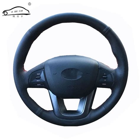 Artificial Leather Car Steering Wheel Cover For Kia K2 Kia Rio 2011